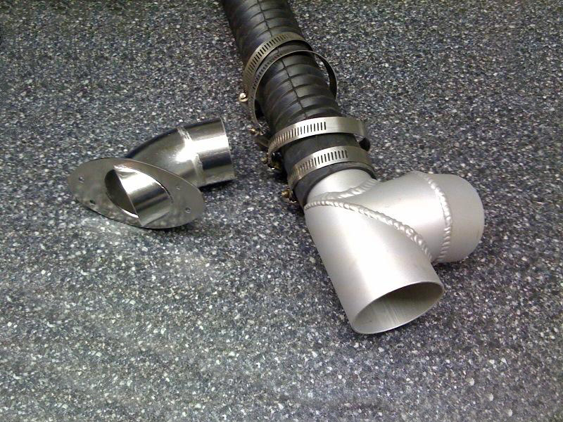 XScream Front Exhaust Kit with T - Click Image to Close